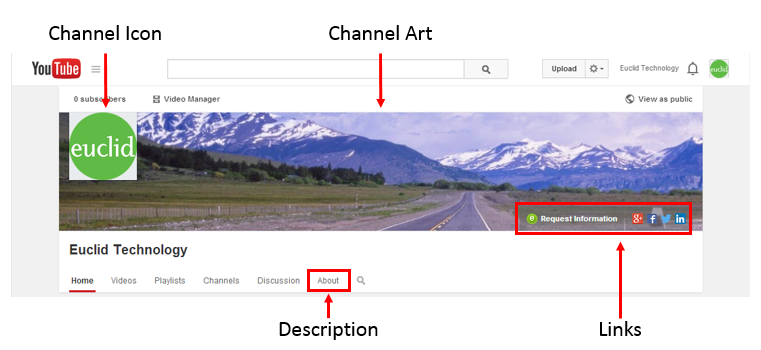 YouTube Branded Channel Screenshot