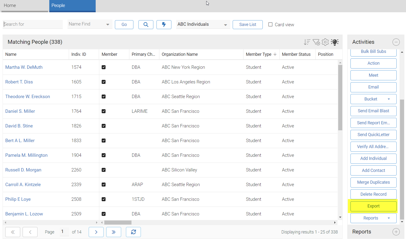 Export List Image