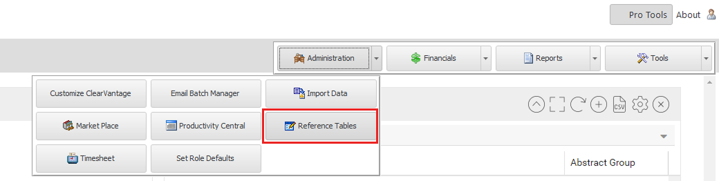 Reference Tables Image