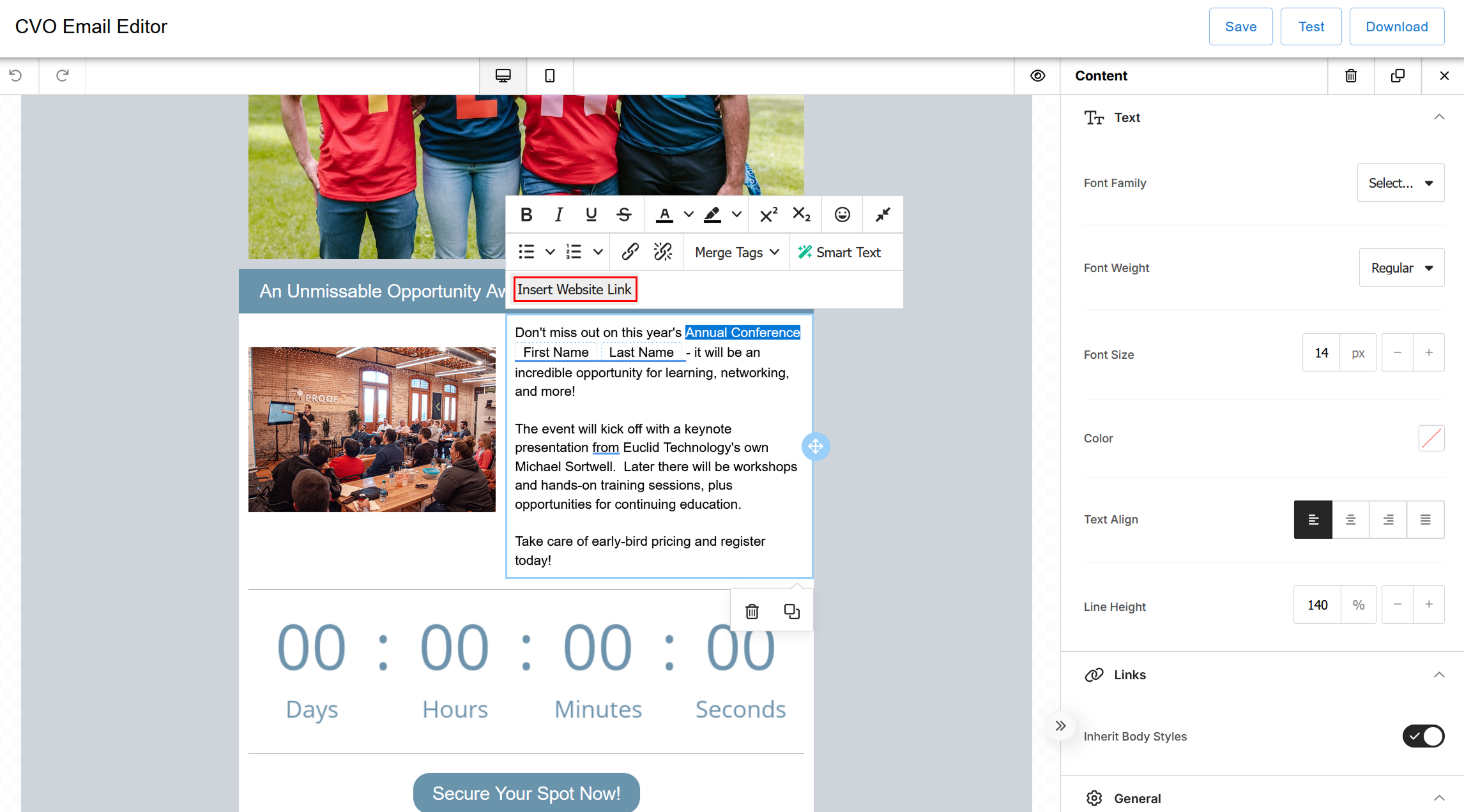 Email Editor Image