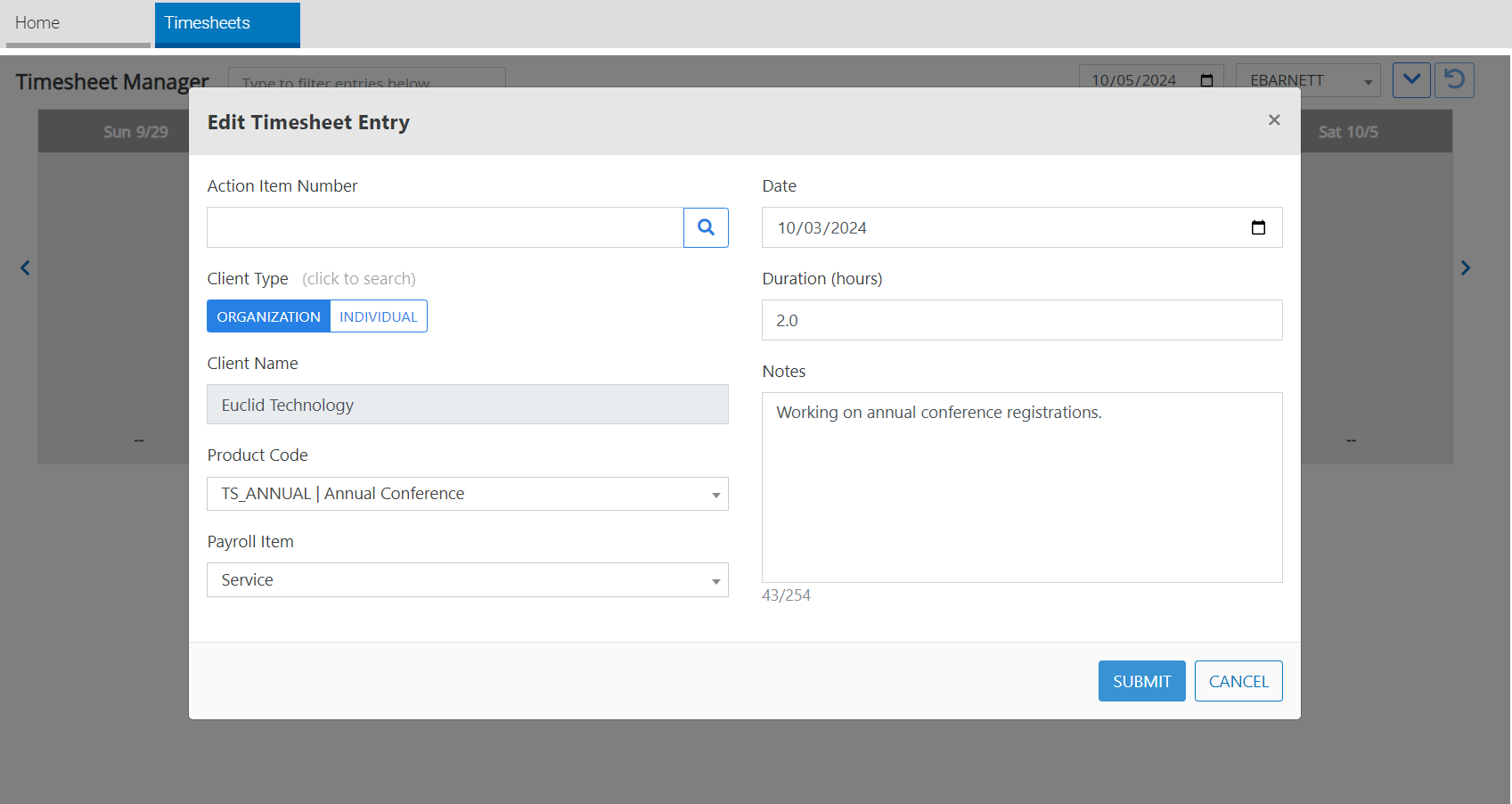 Timesheets Image