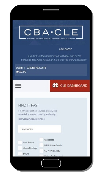 Colorado Bar Association CLE Website